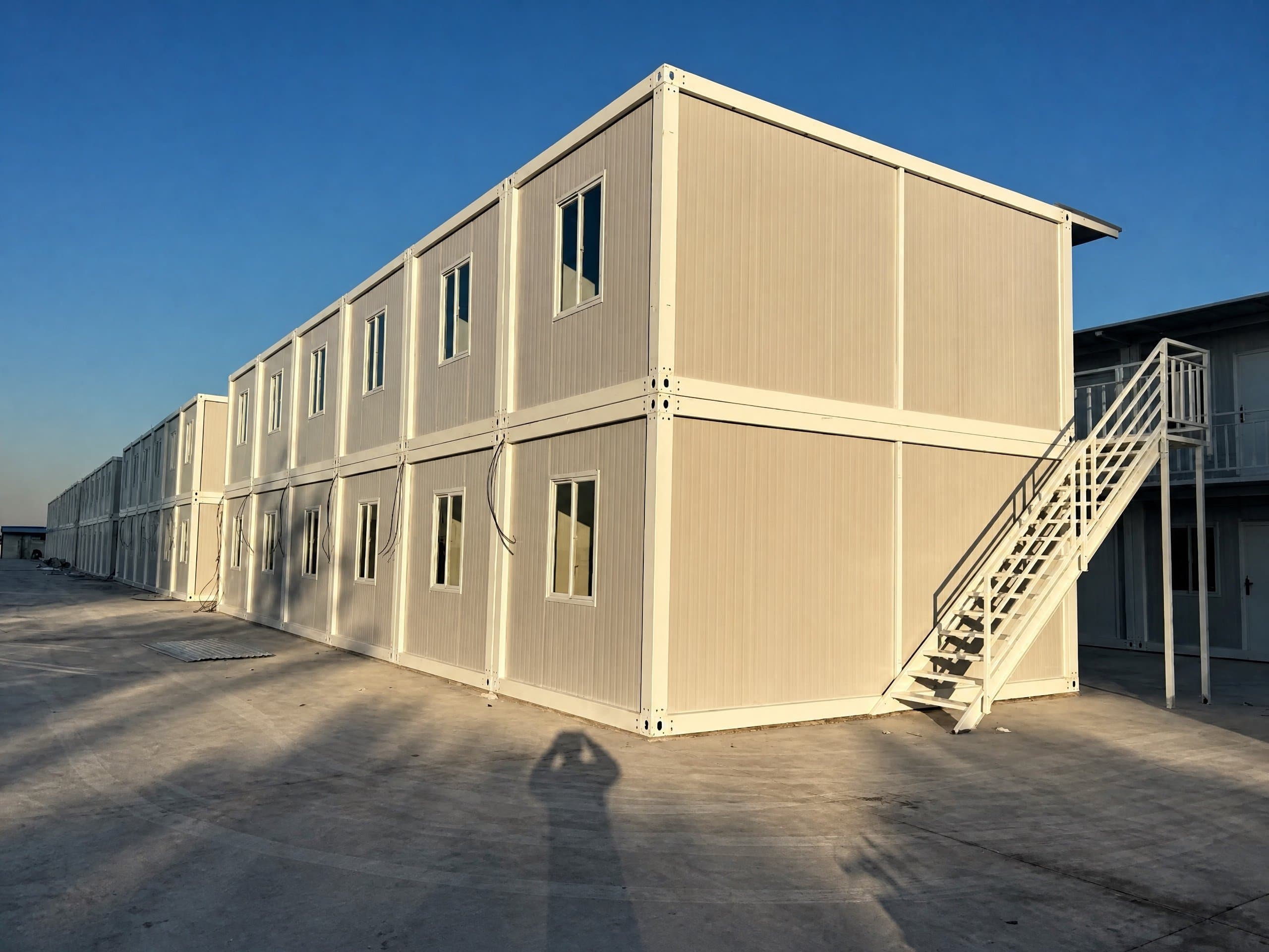 Nhà container hai tầng ghép chồng